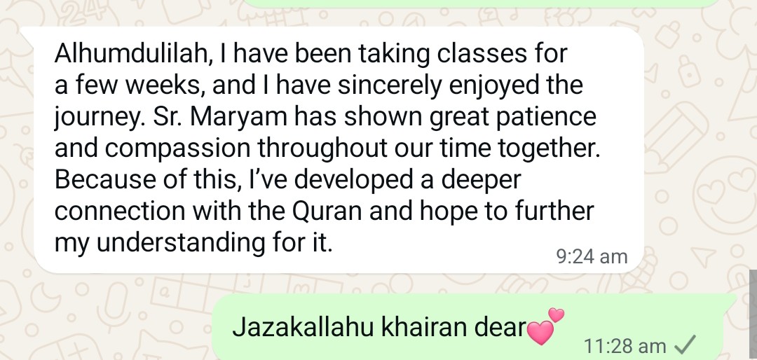 Testimonial from Amani